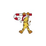 (image for) Giraffe Candy Cane Critter